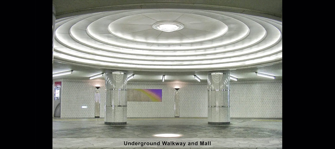 Underground walkway lit with Himawari natural daylight solution
